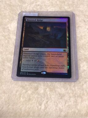 Haunted Ridge Foil Land Card